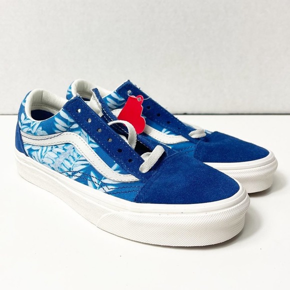 Vans Women's Old Skool Solar Floral Skate Shoe True Blue/Marshmallow Size 5.5 - Picture 7 of 12